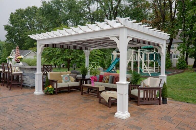Sante Fe, Vinyl White Pergola
