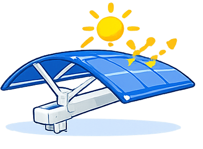 UV protection canopy icon